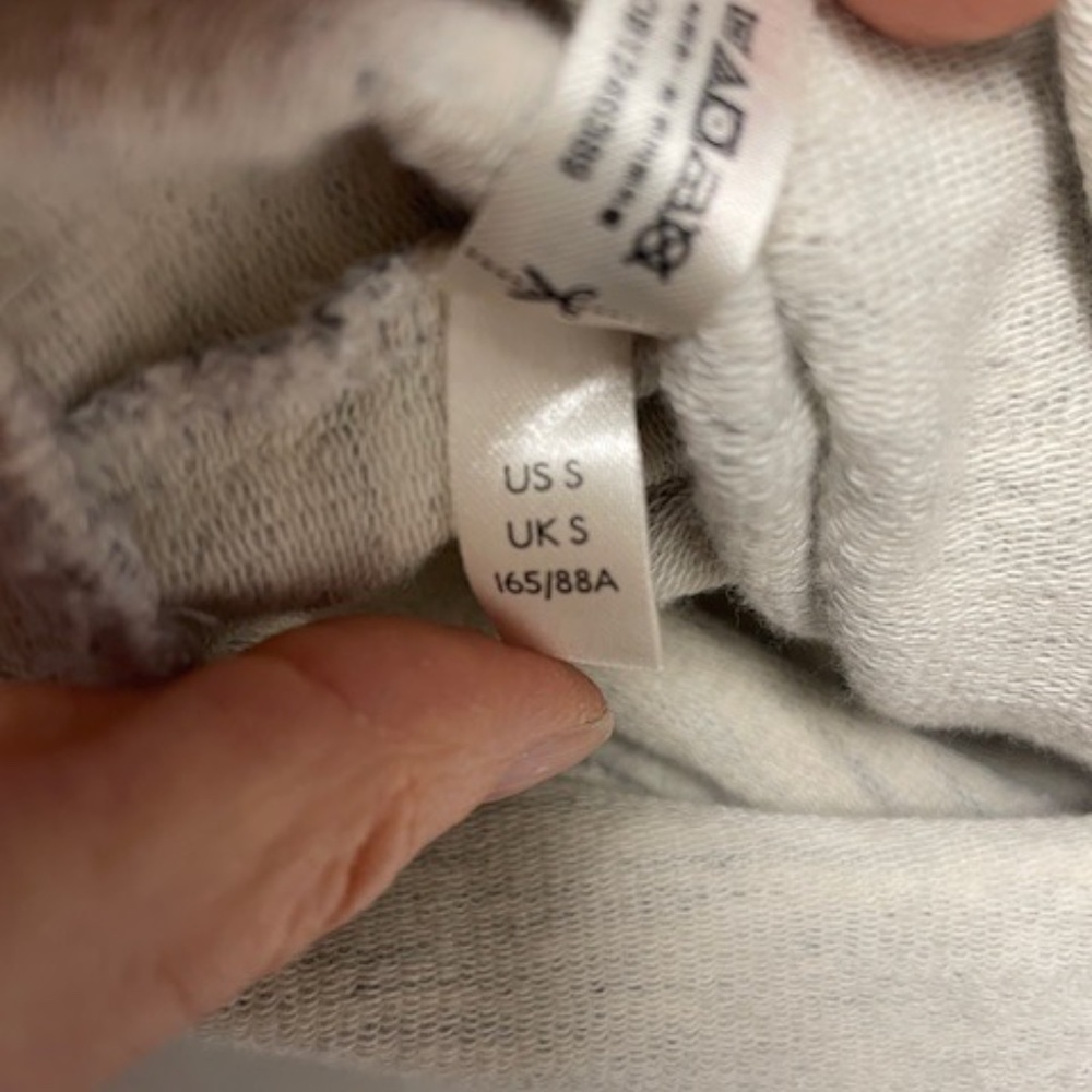 FP Movement Free People Getting My Vibe Crop Sweatshirt Gray Zip Retro - Picture 6 of 11